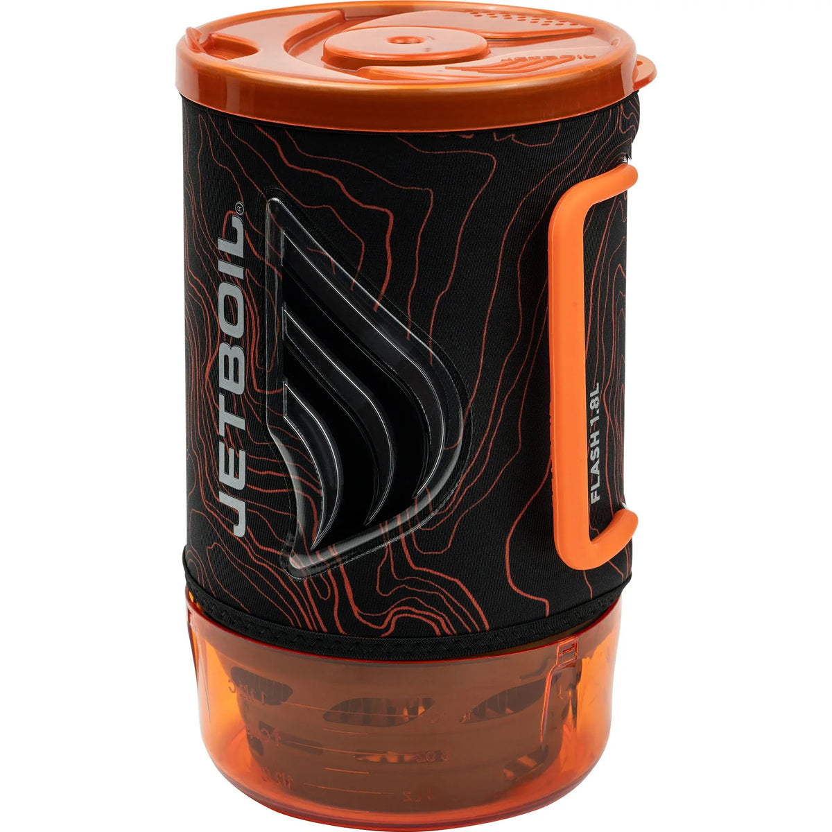 Black/Orange Topo