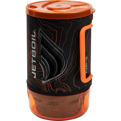 Black/Orange Topo