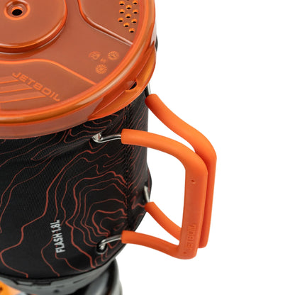 Black/Orange Topo