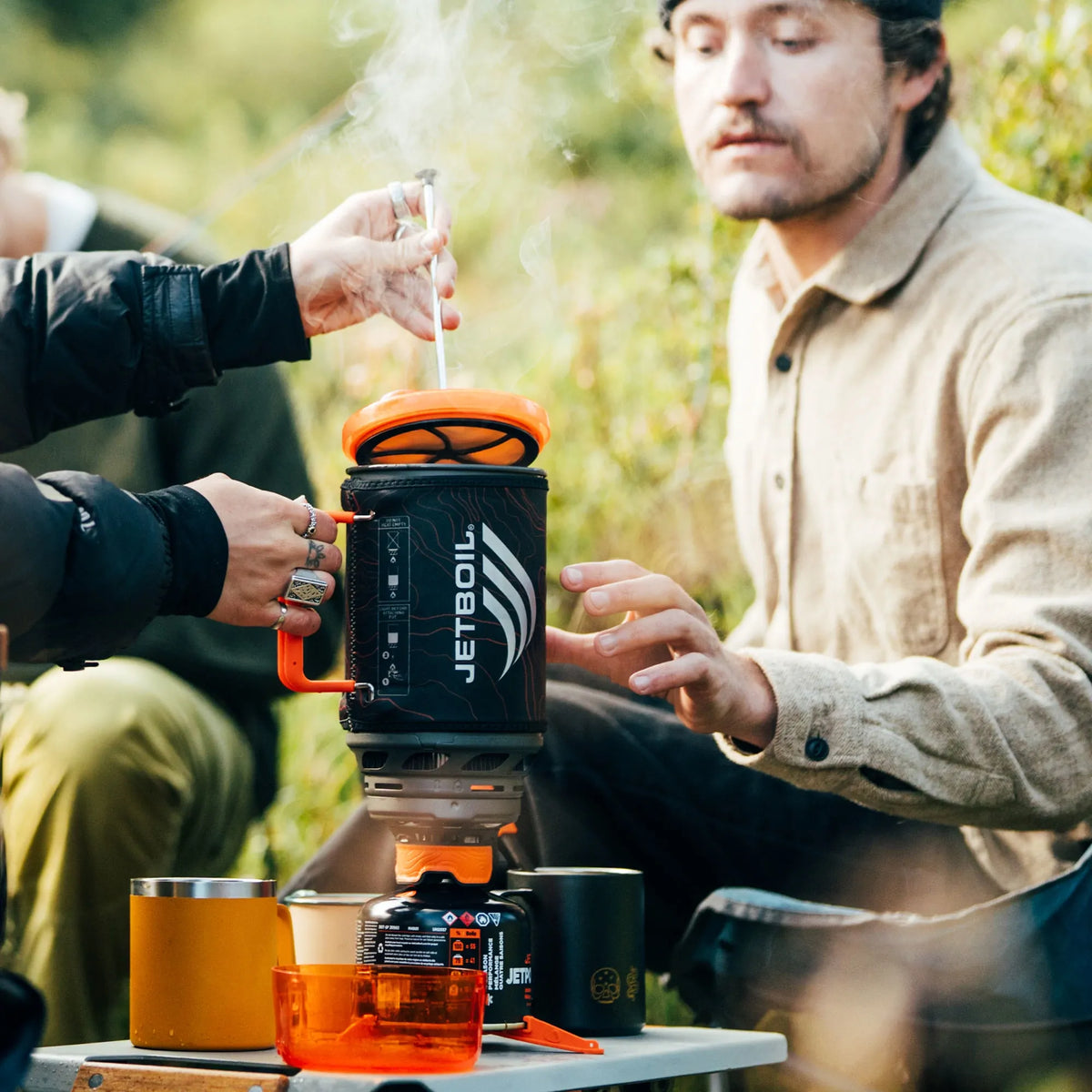 Black/Orange Topo